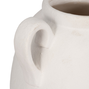 Vaso in ceramica con manici testurizzati per l'arredamento del soggiorno e come complemento decorativo per la casa, vaso decorativo per fiori. - Product Image 5