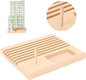 Người giữ bằng gỗ may tổ chức spool bobbin lưu trữ đa chức năng công cụ thủ công dễ dàng chủ đề giá xách tay khái niệm KEEPER - Product Image 1