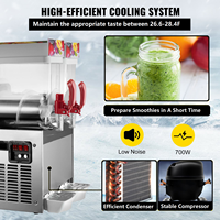 Machine commerciale de neige fondue glacée pour boissons congelées Margarita et jus Machine commerciale de neige fondue de boisson congelée de haute qualité