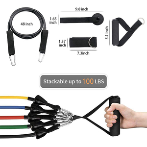 LADYGLOW Ensemble de bandes de résistance pour tractions et fitness, 150 lbs, pour entraînement de force, exercices de gym, musculation à domicile - Product Image 4