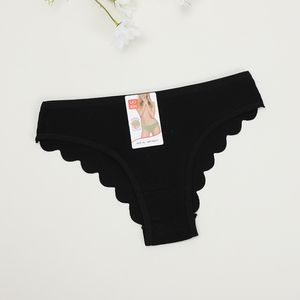 Culottes sans couture en coton ondulé UOKIN, culottes brésiliennes côtelées taille basse en coton de couleur unie, <span class=keywords><strong>sous</strong></span>-vêtements féminins sculptants pour les fesses - Product Image 4