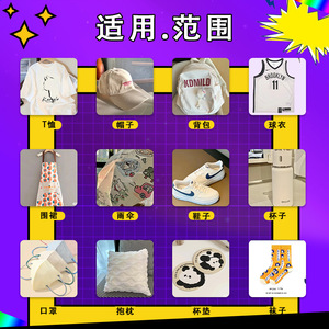 Yiwu Fanjie Heat <b>Transfer</b> Factory Custom Heat <b>Transfer</b> Printing For Clothing Round Circular Design Modern Style <b>Iron</b> <b>On</b> Labels - Product Image 3