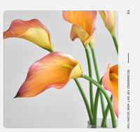 Fleurs artificielles Calla Lily en EVA de haute qualité, toucher réel, douces, pour la Saint-Valentin, vente en gros, décoration de fête, maison, mariage