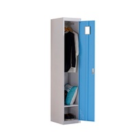 Meubles de bureau modernes Structure KD Simple 1 porte Casier en acier Armoire métallique pour vêtements Solution de rangement