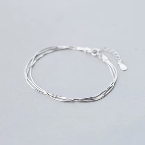 Pulsera con abalorio multicapa geométrica Vintage de latón para mujer, joyería minimalista de estilo coreano, regalo de aniversario - Product Image 1