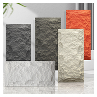 Panneau mural en pierre artificielle 3D en polyuréthane PU imitation roche décorative extérieure