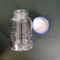 Contenant pour compléments alimentaires, flacon en plastique PET de 100 cc et 120 cc pour capsules, médicaments, pilules, impression sérigraphique