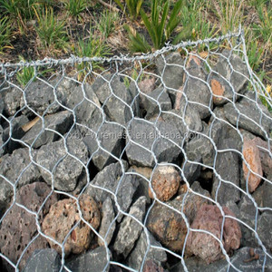 Chứng nhận CE 100x80x30cm Giá tốt nhất Vật liệu mạ kẽm nhúng nóng và Gabion lục giác phủ PVC - Product Image 1