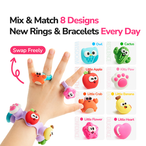MIDEER Ensemble de bijoux surprise en capsule pour enfants, kit de fabrication de bracelets et bagues DIY, distributeur automatique MIDEER - Product Image 3