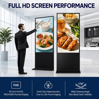 Pantalla Digital Interior con Marco Metálico de 32 Pulgadas, Video Wall Full HD 1920x1080 para Centros Comerciales y Centros Gubernamentales