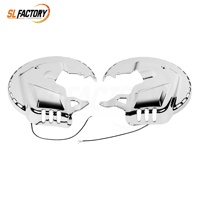 Penutup Rotor Rem Dekorasi Sepeda Motor Krom dengan Lampu Cincin LED Cocok untuk Honda Goldwing GL1800 2001-2017 F6B 2013-2017