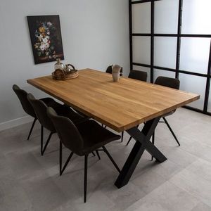 Mobilier d'extérieur design simple de bonne qualité directement de l'usine <span class=keywords><strong>Table</strong></span> à manger et chaises de jardin en bois imperméables pour restaurant - Product Image 1