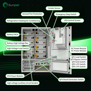 Sunpal ESS năng lượng mặt trời-BATTERIE LiFePO4 200 kWh 215 kWh 100kw 50kw <span class=keywords><strong>container</strong></span> bess Hệ thống lưu trữ pin - Product Image 3