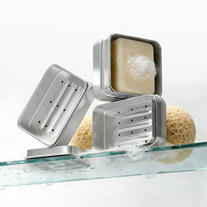 Boîte à savon en aluminium en gros avec plateau de drainage pour emballage de savon solide pratique pour les voyages - Product Image 3
