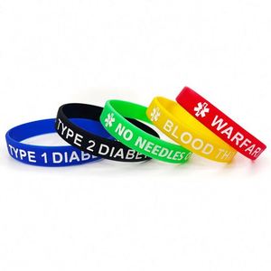 Pulsera de Silicona con Logotipo Médico Life Star /ANTIPRÉSTINOS/ Pulsera de Alerta Médica para Hombres y Mujeres, Pulsera Envolvente de Silicona - Product Image 5