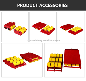 Chariot de déménagement, chariots de déménagement, patins à roulettes, 10t 20t 30t 40t, patins de déménagement à charge lourde, patins de machinerie avec roue en acier allié - Product Image 6