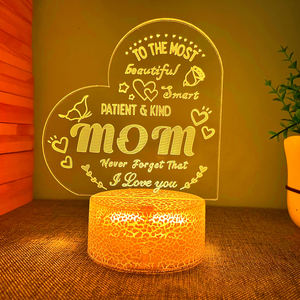 Veilleuse LED 3D moderne Télécommande 7 couleurs Chambre à coucher Atmosphère Multi-Occasion Cadeau Taille moyenne - Product Image 4