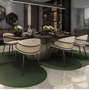 Light Luxury Long Square Table, Meal, 2M Stainless Steel Metal Foot Restaurant <strong>Furniture</strong> - Product Image 4
