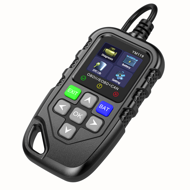 New Arrival YM119 OBD2 Scanner Check Engine Fault Code Reader With Multi-languages Full System Scanner for OBD2 Protocol Cars