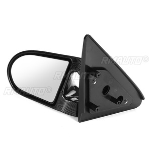 Un Par de Retrovisores Laterales Manuales Ajustables para Automóvil, para Honda Civic EG 2 Puertas 1992-1995, Aspecto de Fibra de Carbono/Negro - Product Image 3