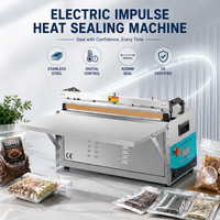 Machine de scellage thermique électrique Xicang XC-420 en acier inoxydable, scelleuse à bande compacte, usage commercial et domestique, pour aliments, boissons, produits chimiques