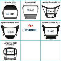 2012 pour Hyundai I10 ABS plastique tableau de bord support Kit de montage voiture DVD cadre miroir lien fonction caméra de recul TV Android voitures