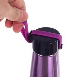 Colorful Tapered Stainless Steel Insulated Water <b>Bottle</b> with Lanyard, Leakproof <b>Flask</b> for Gym - Product Image 5