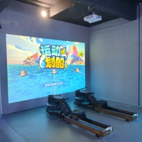 Système de projection interactif de jeu de course à rames en réalité augmentée pour lieux commerciaux – Jeu de fitness interactif en intérieur