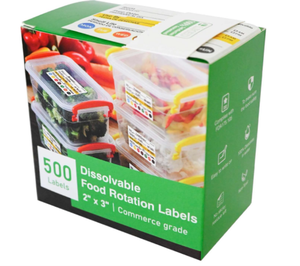 2x3 Inch Dissolvable Food <b>Labels</b> BPA-Free Waterproof Food Rotation <b>Labels</b> for Restaurant & <b>Kitchen</b> Use - Product Image 6