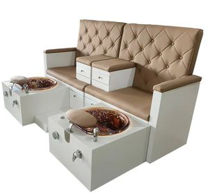 Venta caliente de lujo nuevo cómodo spa de masaje de pies Silla de pedicura de doble Plaza con fregadero - Product Image 1