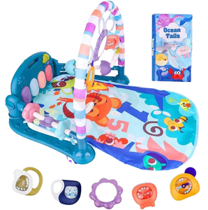 Tapis <span class=keywords><strong>de</strong></span> jeu musical et éducatif pour bébé 6M+ avec <span class=keywords><strong>piano</strong></span> lumineux et tapis d'exercice souple, épaisseur 2cm - Product Image 1