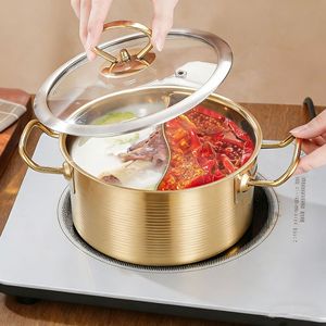 Olla para Sopa Dorada y Plateada de 2.1L y 4L, Compatible con Inducción, para Cocinar - Product Image 2