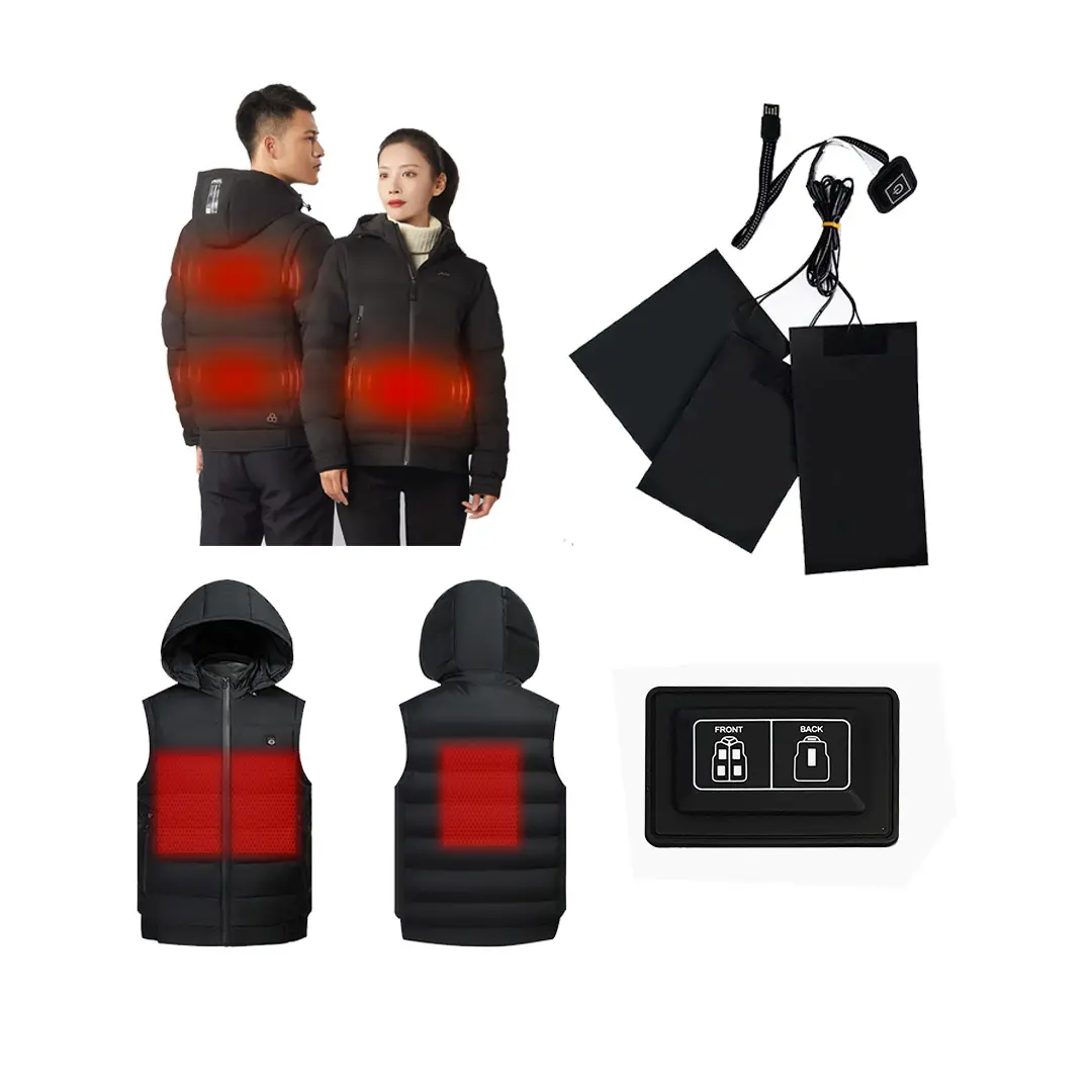 Veste Chauffant Men'S Vests Waistcoats Custom Electric Usb Smart Warm Thermal Winter Clothes Heater Jackets With Battery Pack