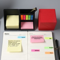Bloc-notes adhésif rotatif pliable créatif, bandes de 5 couleurs, briques de papier pour messages