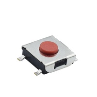 TS66HA4P 6*6 * 3.1mm SMDスイッチ4ピンタッチスイッチプッシュボタンスイッチ赤