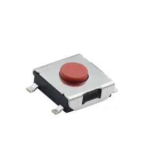 TS66HA4P 6*6*3.1mm SMD anahtarı 4 Pin dokunmatik anahtarı Push Button anahtarları kırmızı ksc422shshlfs