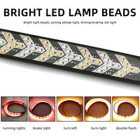 Bande lumineuse LED flexible pour feux de jour, feux de freinage, feux de signalisation, feux arrière de camion, 12V, 1,2m, 1,5m, 2,4m
