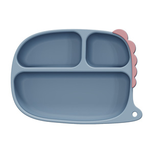 Juego de Platos, Tazones, Tenedores, Cucharas y Baberos de Silicona para Bebés, Diseño de Dinosaurios de Dibujos Animados, No Tóxicos, Libres de BPA - Product Image 6