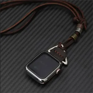 Correa de collar de cuero Ultra 2 para <span class=keywords><strong>Apple</strong></span> <span class=keywords><strong>Watch</strong></span> Smart <span class=keywords><strong>Watch</strong></span> Bandas Tamaños 9mm 0mm Correa 2mm Serie compatible 9 <span class=keywords><strong>8</strong></span> 7 Se 6 5 - Product Image 5