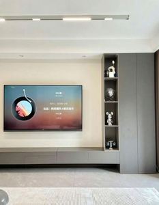 Mueble de TV Moderno Lujo Clásico MDF Soporte de TV Muebles Hogar moderno Unidad de pared de salón de madera Mueble de TV - Product Image 3