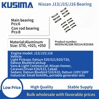 Rodamientos de cigüeñal y biela personalizados al por mayor para motores Nissan J13/J15/J16, piezas de motor Datsun 520/521/620/720, carcasa de cojinete