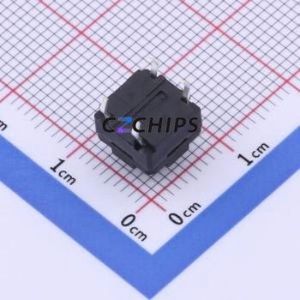 TS-1012-A8B3-D2 Tactile Switch Through hole Component (THT)-4P,8x8mm Switch Single Pole Single Throw Round Button 2.5N 8mm - Product Image 2