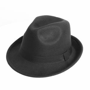 사용자 정의 리본 도매 남성 겨울 양모 펠트 페도라 남성용 세련된 모자 - Product Image 1