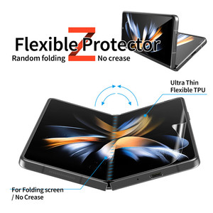 ฟิล์มกันรอยหน้าจอแบบใส TPU บางเฉียบ 3 in 1 ยืดหยุ่นได้ ป้องกันเต็มจอ สำหรับ Samsung <span class=keywords><strong>Galaxy</strong></span> Z <span class=keywords><strong>Fold</strong></span> <span class=keywords><strong>4</strong></span> 5G <span class=keywords><strong>2022</strong></span> - Product Image 4