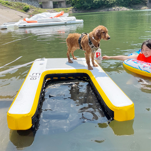 Rampa Inflable para Perros para Piscinas, Embarcaciones, Muelles, <span class=keywords><strong>Escalera</strong></span> para <span class=keywords><strong>Mascotas</strong></span> en el Agua, Plataforma Inflable para Perros, Rampa Flotante para Perros - Product Image 1