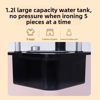 Défroisseur vapeur sur pied grande capacité 2000W, réservoir d'eau 1,2L, électrique, usage domestique et en dortoir, anti-brûlure à sec, garantie 1 an