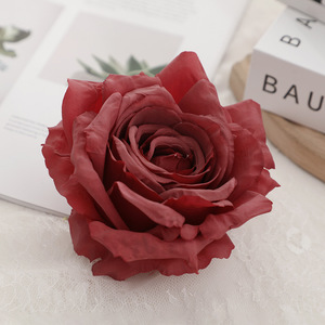 Rose artificielle en soie, style vintage, haute simulation, réutilisable, décoration de mariage - Product Image 4