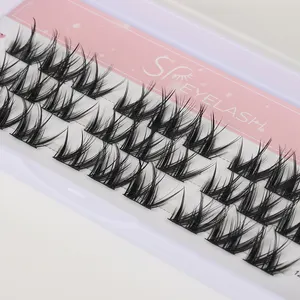 SP EYELASHフェイクミンクDiyクラスターラッシュナチュラルDIYセグメントCDカールラッシュクラスタープライベートラベル卸売Diyプレカットエクステンション