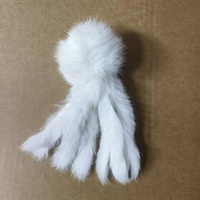 Jouet d'enrichissement pour chat en vraie fourrure de lapin naturelle, imitation pieuvre, pour soulager l'ennui et l'auto-entretenement, ne colle pas, 17g