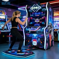Machine de jeu d'arcade en métal à pièces, machine de danse pour enfants dans les centres commerciaux, parcs d'attractions